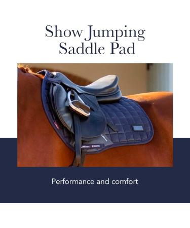 LeMieux Show Jumping Saddle Pad - Premium English Equestrian Riding Equipment - Classic Square Black Design - Buy Online on GoSupps.com