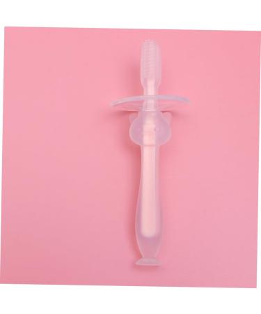Frcolor 4-Piece Toddler Toothbrush Set - Silicone Baby Training Brushes with Suction Cup & Lid - Infant Toothbrushes in Pink for Newborns - Buy Online on GoSupps.com