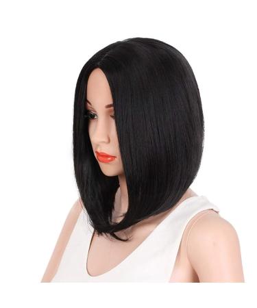 WIG GCX-Wcke Synthetic short wig Natural black smooth hair naturally realistic wig synthetic wig beautiful