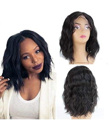 Zanawigs 10-Inch Black Bob Lace Front Wig | Unprocessed Brazilian Real Hair | Natural Look with Baby Hair - Buy Online on GoSupps.com