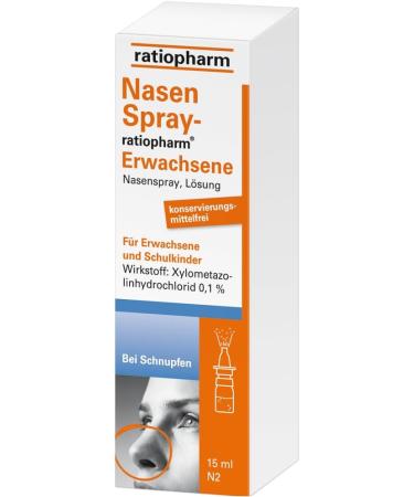 Nasal Spray Ratiopharm Value Pack for Adults - 4 x 15 ml Decongestant | Fast Relief & International Shipping - Buy Online on GoSupps.com