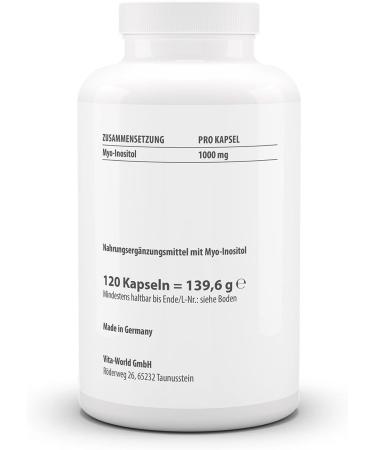 Buy Pack of 3 Vita World Myo-Inositol 1000 mg - Vegan 360 Capsules - International Shipping Available - Buy Online on GoSupps.com