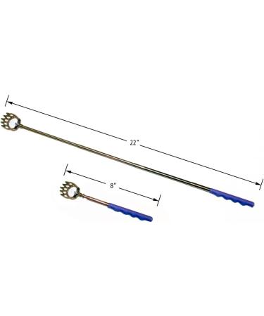 5 Pack Telescoping Back Scratcher Set - Bear Claw Metal Backscratchers in Black, Blue, Green, Purple & Red - Buy Online on GoSupps.com