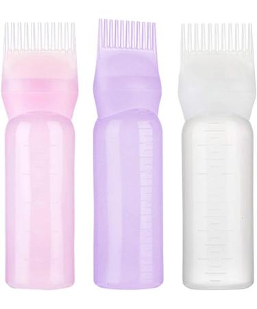 120ml Applicator Bottle Hair Colour Brush Hair Oil Bottle with Graduated Brush Applicator Bottle Comb Root Comb Salon Hair Coloring Tool Comb Hair Tools Applicator (2PCS WHITE) - Buy Online on GoSupps.com