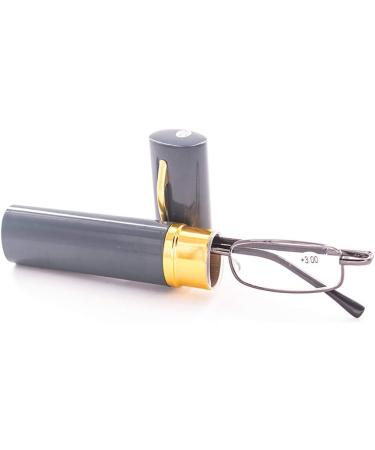 Kokobin Flexible Metal Reading Glasses - Unisex 3.5 Dioptria with Case | Feather-Hinge Design | 3 St ck Visual Aid - Buy Online on GoSupps.com