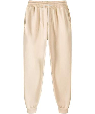 Men's Winter Fleece Tracksuit Set - Beige, XX-Large | Hoodie, Sweatshirt, Sweatpants for Athletics & Workouts - Buy Online on GoSupps.com