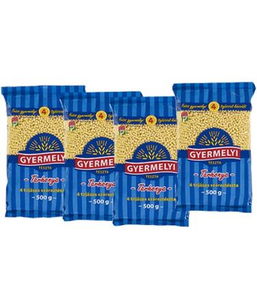 Gyermelyi Tarhonya Pack of 4 x 500g boxes of pearl barley with 4 eggs