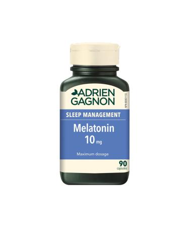 Adrien Gagnon - Melatonin 10 mg Extra-Strength for Faster and Deeper Sleep 90 Quick-Dissolve Capsules