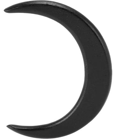 Wooden Moon Hair Fork Hairpin 2 Sizes Fix Hair Firmly Perfect for Every Occasion Crafted From Top Grade Wooden Material (Black) - Buy Online on GoSupps.com