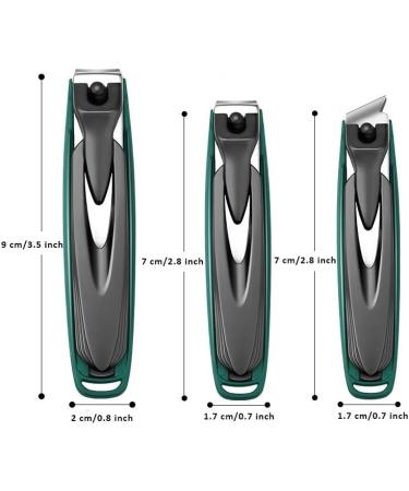Nail Clippers Splash Resistant Nail Clippers Detachable Stainless Steel Nail Enhancement Tool Nail Clipper (Color : Green (Large)) - Buy Online on GoSupps.com