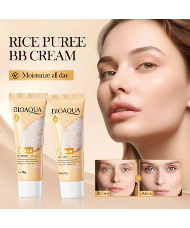 Rice BB Cream SPF 45 PA+++ Colour Correcting and Brightening Face Cream Skincare Cream - Buy Online on GoSupps.com