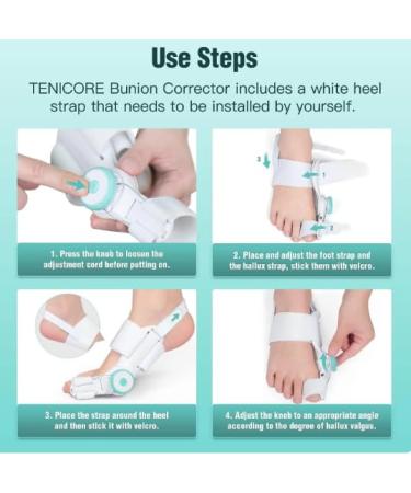 Adjustable Silicone Hallux Valgus Correctors - 2 Pieces for Left & Right Feet | Orthotic Solutions - Buy Online on GoSupps.com