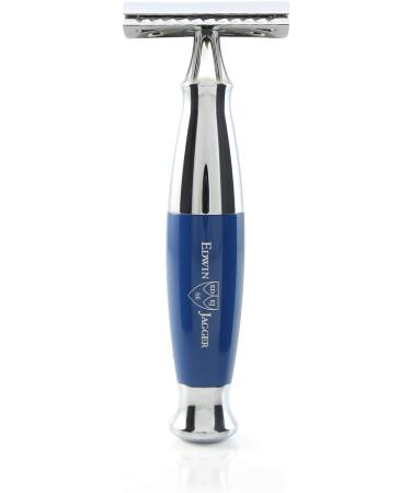 Edwin Jagger Blue Diffusion 36 Series Shaving Set | Double Edge Safety Razor & Pure Badger Brush - International Shipping Available - Buy Online on GoSupps.com