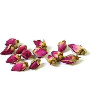 GOARTEA Natural Dried Red Rose Buds 100g - Bouton Roses Seches - Th Rose Sechees Roses - Caffeine Free Herbal Tea - Buy Online on GoSupps.com