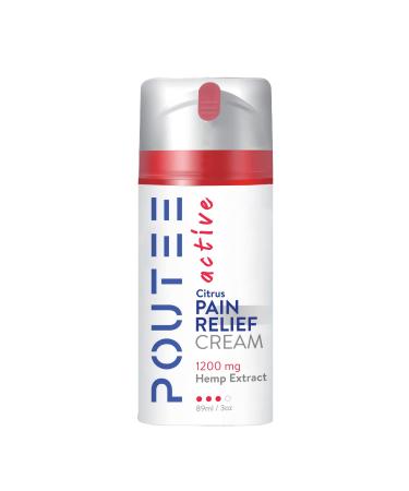 POUTEE Organic Hemp Cream with 5.9% Menthol and Natural Hemp Oil Extract - Made in USA (3oz)