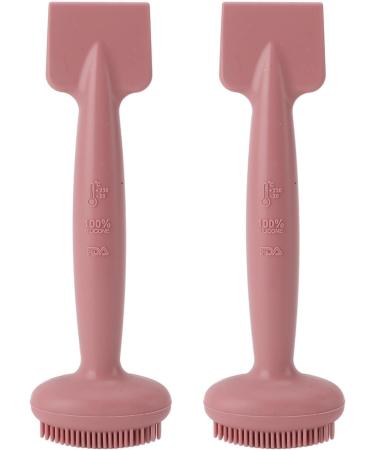 2Pcs Face Mask Brush 2Pcs Face Mask Brush Silicone Facial Cleansing Brush Scraper Tool Cleaning for Beauty Salon Apply Mud Mask (Pink) - Buy Online on GoSupps.com