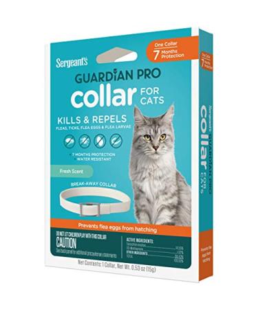 Sergeant's Guardian Pro Flea & Tick Cat Collar, 1 Count