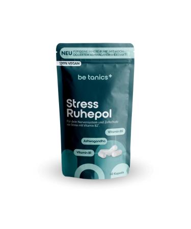 be tanics Stress Ruhepol (60 capsules for nerve and cell protection with vitamin B2 dietary supplement) 1010105