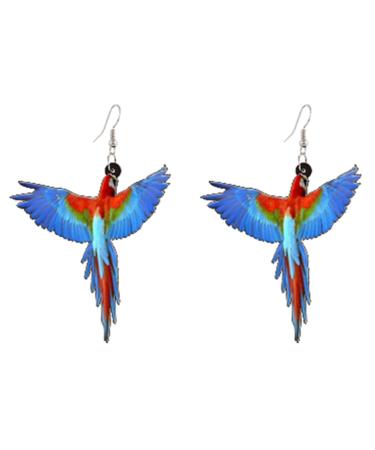 Feylie birds dangle earrings birds shaped earrings cute dangling earrings fashion ear jewelry drop dripping earrings acrylic material gift for women girls style 8
