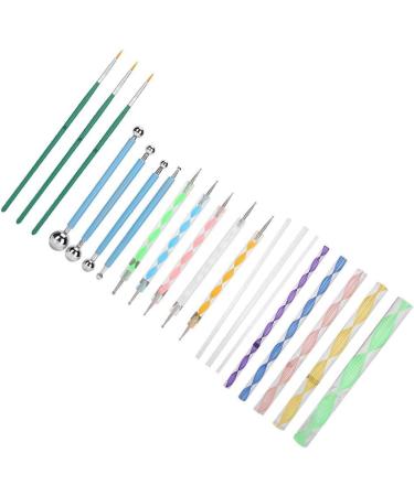 Mandala Dotting Kit - 20 Pcs Double Sided Dotting Tools & Nail Brush Set - Buy Online on GoSupps.com