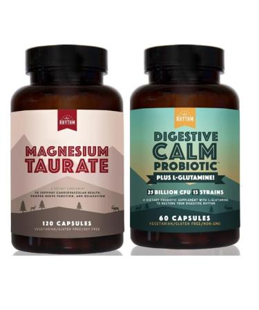Natural Rhythm Magnesium Taurate 120 Capsules + Digestive Calm 60 Capsules Bundle