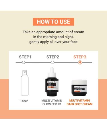 HEIMISH RX Multi Vitamin Dark Spot Cream - Brightening Cream for Dark Spot & Hyperpigmentation Reduction, Face Moisturizer, Hydrating, Anti Aging with Vitamin C, Niacinamide 5%, 50ml (1.69 fl. oz) - Buy Online on GoSupps.com