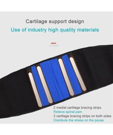 Double Pull Waist Support Trainer for Men & Women | Posture Corrector & Low Back Brace | Plus Size Lumbar Decompression Belt (3X-Large Blue - Buy Online on GoSupps.com