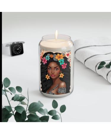 Scented Candles Set of 3 (Vanilla Bean Comfort Spice Sea Breeze) Eco-Friendly Non-Toxic Reusable Glass Vessel (Sea Breeze)