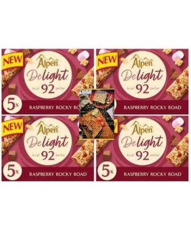 Alpen Delight Cereal Bars Raspberry Rocky Road x4 packs and Kitchenfella Top Movie Treats - Buy Online on GoSupps.com