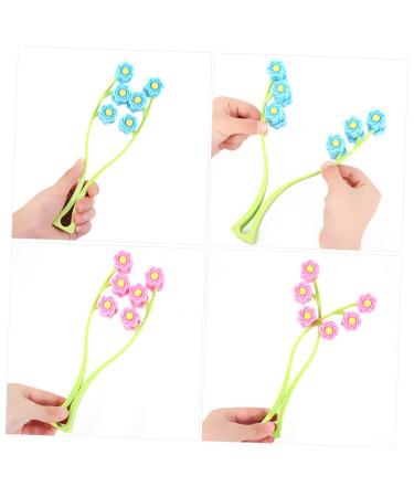 Beavorty 8 STK Facelifting Massage Device | Face Tightening Roller & Mini Eye Massager | Weight Loss & Face Lifting Tool in Rose Gold & Pink Sky Blue - Buy Online on GoSupps.com
