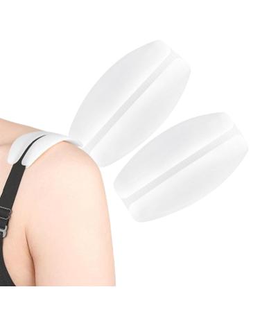 Women Shoulder Pads Adhesive Silicone Shoulder Enhancer Anti-Slip Pads | Adhesive Non-Slip Shoulder Protectors Pads For Lady And Women Party White - Buy Online on GoSupps.com