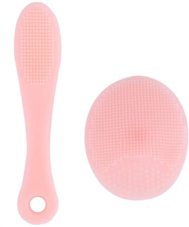 Silicone Facial Scrub & Powder Puff Set | Super Soft Blackhead Remover for Makeup Removal - International Shipping - Buy Online on GoSupps.com