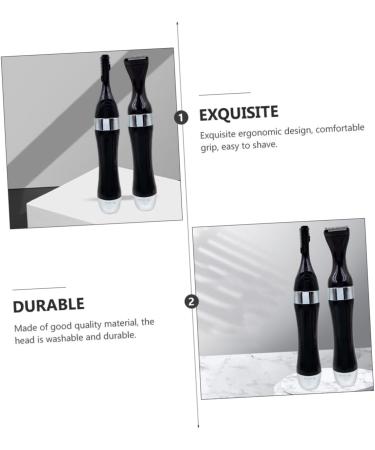 FRCOLOR Eyebrow & Nose Trimmer Set - 2pcs Electric Hair Removal for Women Washable Epilator ABS Material - Buy Online on GoSupps.com