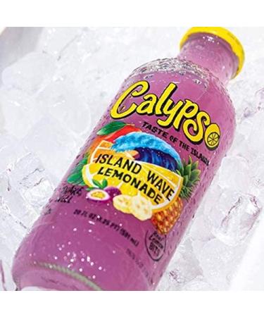 Calypso Island Wave Lemonade 16 Fl Oz (Pack of 12) | Real Fruit & Natural Flavors - Buy Online on GoSupps.com