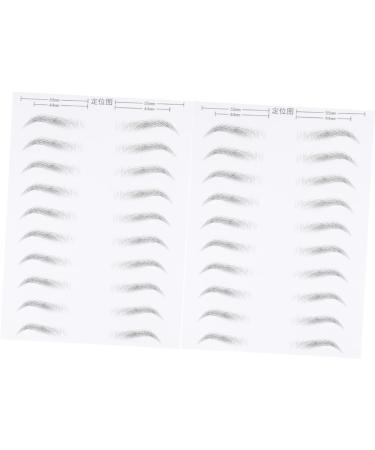 FOMIYES 6 Sheets Makeup Stickers Black Stickers 6d Eyebrow Stickers Transfer Stickers Modify The Lazy 3d - Buy Online on GoSupps.com