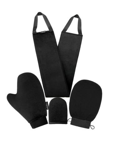 Yvoier self -tanned glove Applicator Kit 4 in 1 Even Applicator Set with exfoliating glove self -tanned gloves self -broken back applicator facial glove for self -tanners 4 kit - Buy Online on GoSupps.com