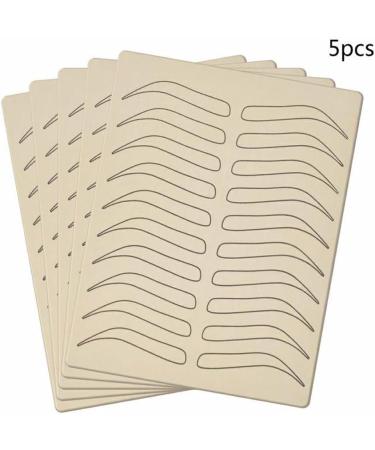 miduoidn 1/5/10 Pieces Eyebrow Practice Skin 1mm Both Side Microblading No Ink Needed Brow Coloring Dotting Line Training Stencil 5pcs - Buy Online on GoSupps.com