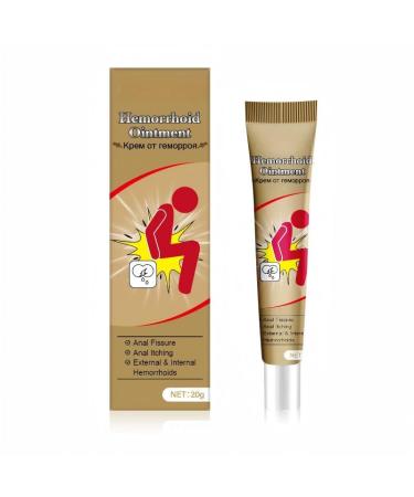 Hemorrhoid Cream Herbal Hemorrhoid Ointment Natural Itching & Burning Relief Hemorrhoidal Cream External Discomfort Support for Men Women 20g