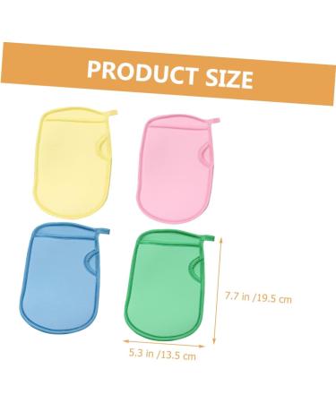 Buy SUPVOX 4pcs Korean Scrub Mitts - Exfoliating Bath Gloves for Dead Skin Removal & Spa Massage | International Shipping Available - Buy Online on GoSupps.com