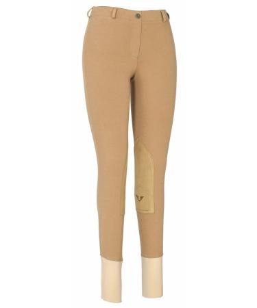 TuffRider Women's Cotton Lowrise Pull-On Breeches 24 Sand
