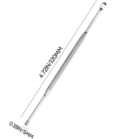 Dual Head Ear Cleaner Spoon Wax Removal Tool - Silver, One Size - Buy Online on GoSupps.com