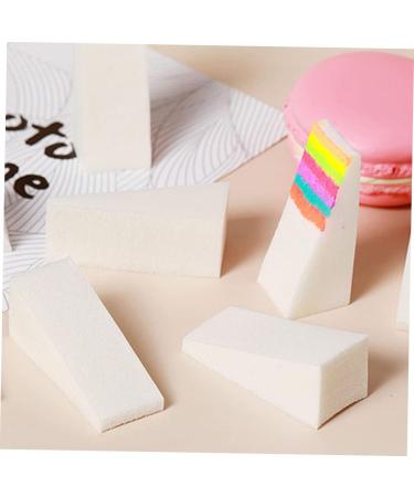 FRCOLOR 30 Pieces Triangular Sponge Tool Beauty Sponge Makeup Sponge Wedges Applicator Eyeshadow Sponge Nail Art Stamping Stamper for Colouring Nails Scraper White - Buy Online on GoSupps.com