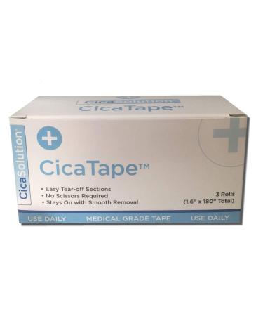 CicaTape Soft Silicone Medical Tape 1.6 x 180 - Gentle Adhesive Skin-Friendly Tape - Buy Online on GoSupps.com