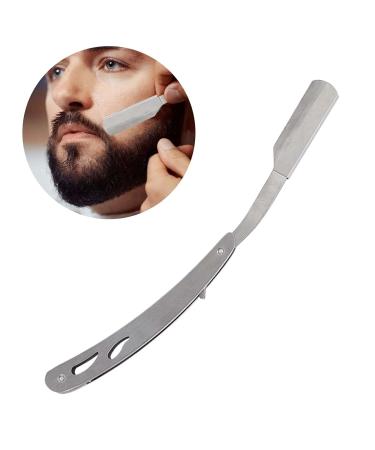 Buy Stainless Steel Barber Razor - Durable Rustproof Folding Razor Holder for Professional Shaving - Buy Online on GoSupps.com