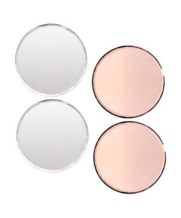 WOONEKY Nail Art Supplies Manicure Pallet Mirror For Mixing Colors