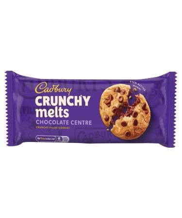 Cadbury Crunchy Melts Chocolate Centre Chocolate Chip Cookies 156 g