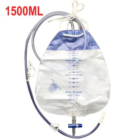5Pc Urinary Drainage Bag with Anti-Reflux Chamber 1500ml Leg Bag Urinary Bag for Home and Hospitals Health Aids - Buy Online on GoSupps.com