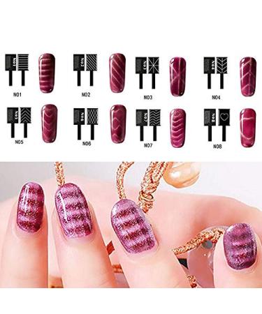 9 Parts Set Shiny Cat Eye Magnetic Polish Kit - DIY Nail Art Gel Tools for Magnetic Manicure & UV Polish - Buy Online on GoSupps.com