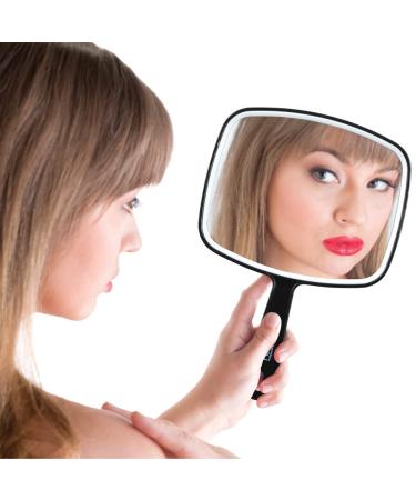 ForPro Premium Hand Mirror - Distortion-Free Reflection, Medium Size, Black - 6.3 x 9.6 - Pack of 1 - Buy Online on GoSupps.com