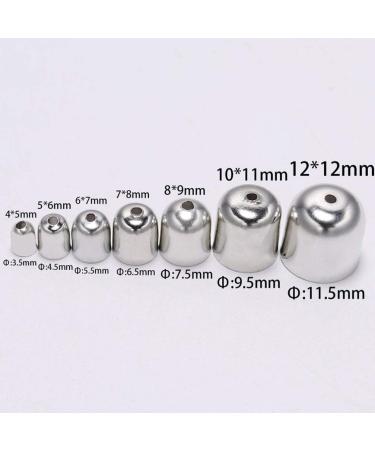 Heallily 300pcs Mixed Color Metal Cord End Caps for Jewelry Making | 5x6mm - DIY Art Crafts & Tassel Necklace Making - Buy Online on GoSupps.com